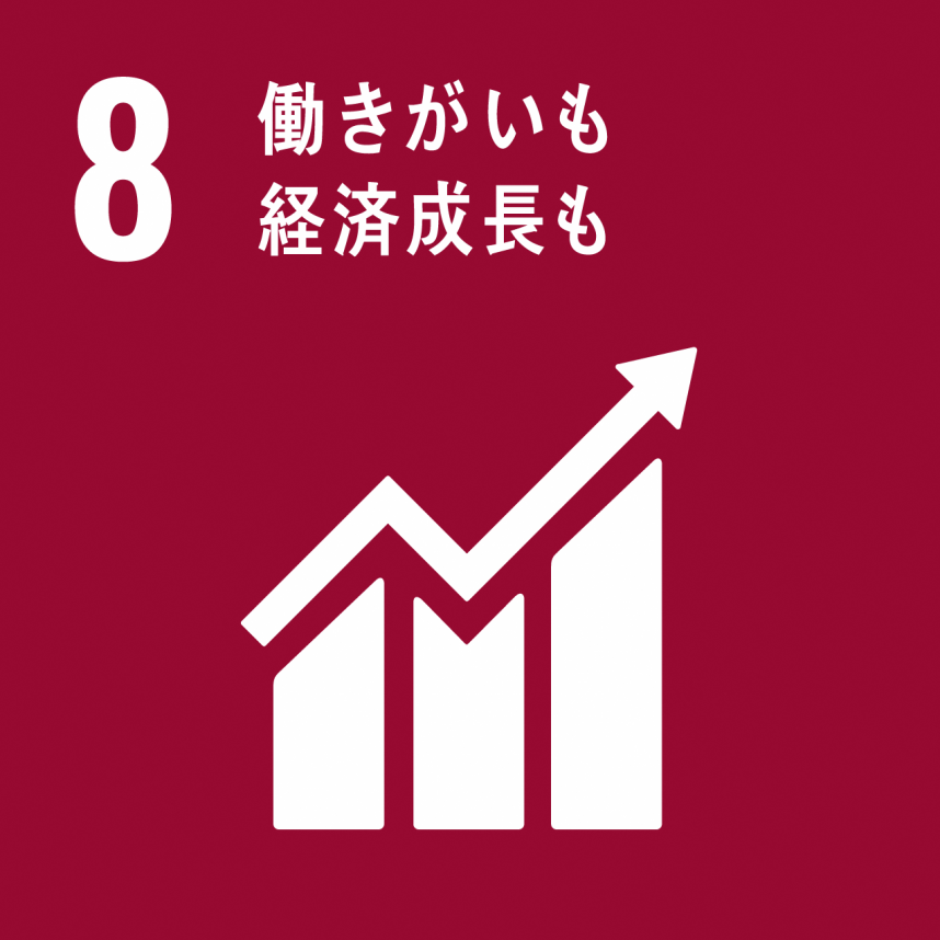 SDGsゴール8ロゴ働きがいも経済成長も