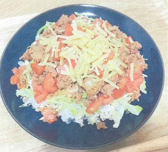 電子レンジで簡単！タコライス