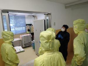救護の現場見学ツアーの様子