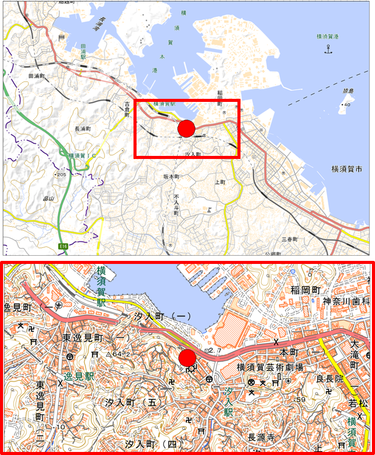 港町公園（位置図）