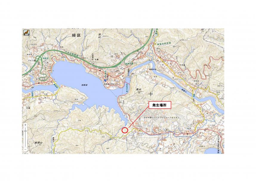 関川治山工事位置図