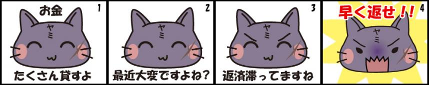 4コマ漫画(ソフトヤミ金)