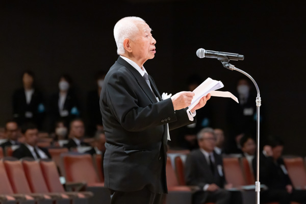 追悼のことば（県遺族会会長）