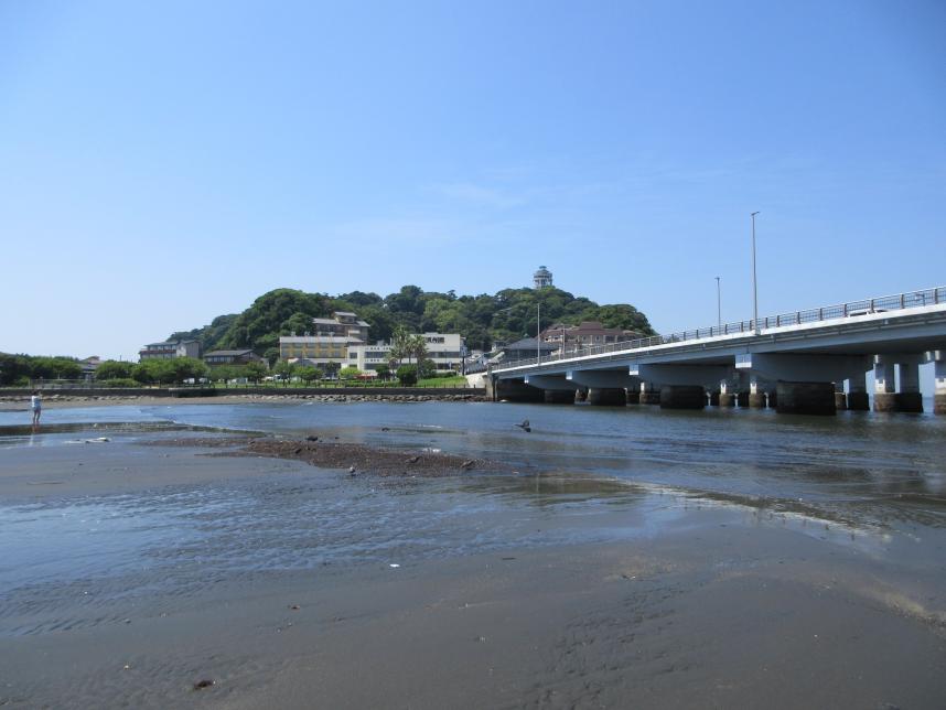 少し近づいてみた10時8分頃の浜辺