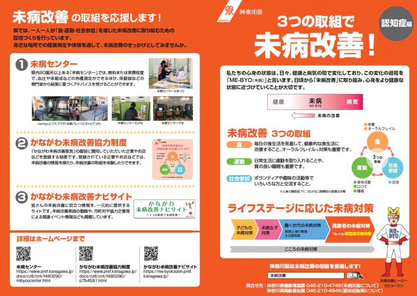 未病改善リーフレットのイメージ