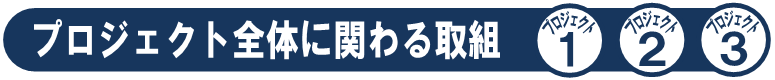 プロジェクト全体に関わる取組