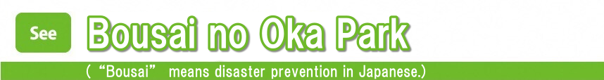 Bousai no Oka Park (“Bousai” means disaster prevention in Japane