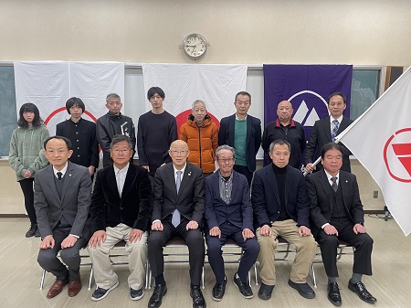 箱根町結団式集合写真