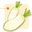 だいこん（オレンジ）