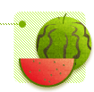 すいか（緑）