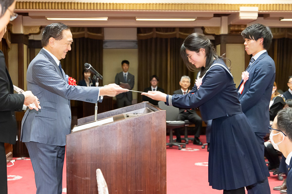 大賞受賞の様子