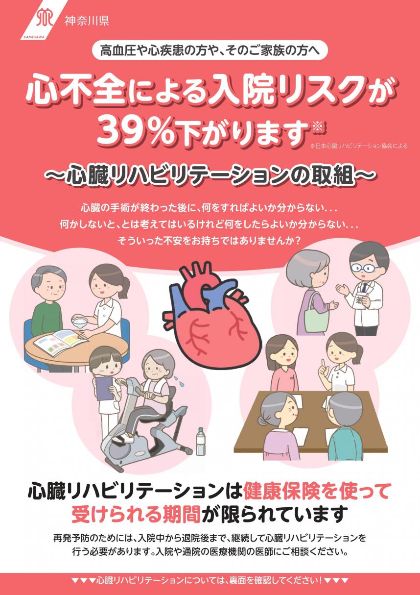 心臓リハビリテーション啓発チラシ