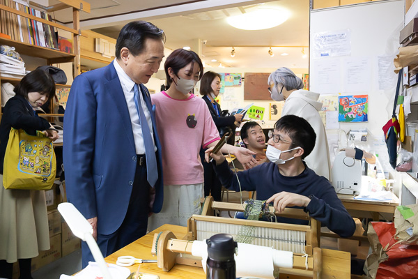 写真2利用者との歓談