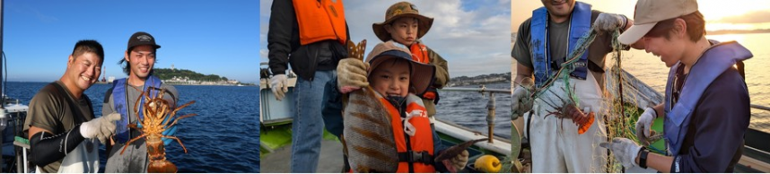 「刺し網漁」体験の様子