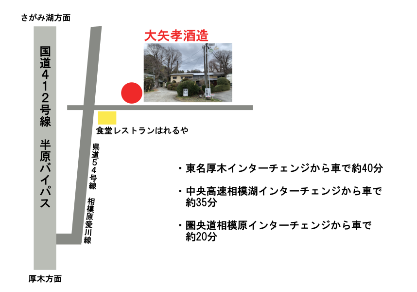 大矢孝酒造へのアクセス