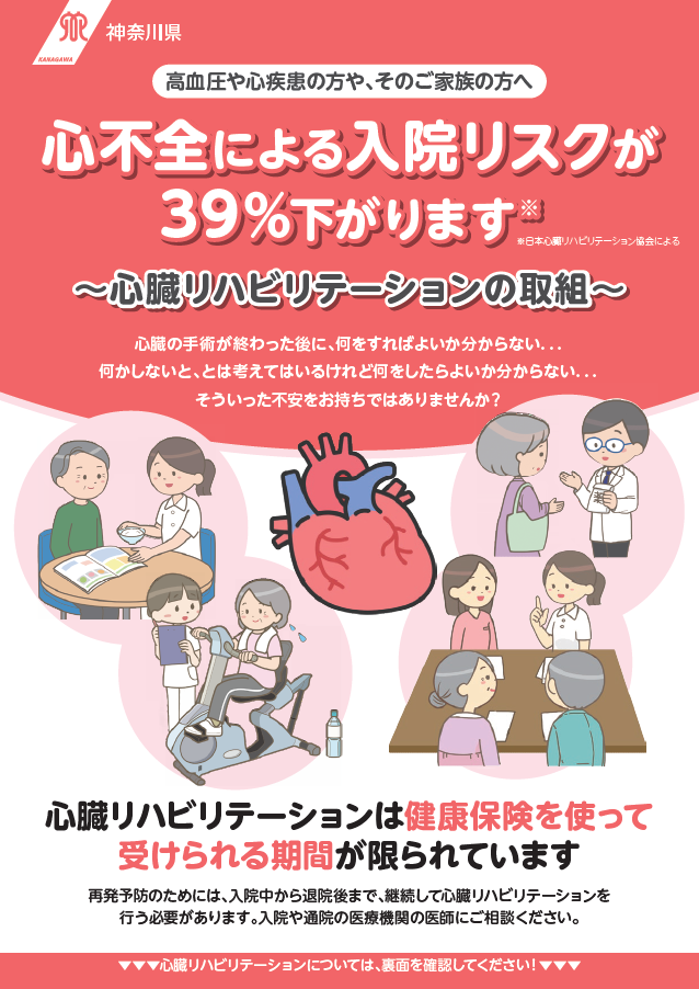 心臓リハビリテーション啓発チラシ