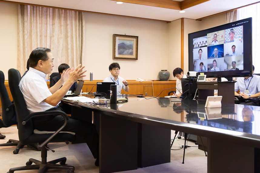 オンライン対話中の様子