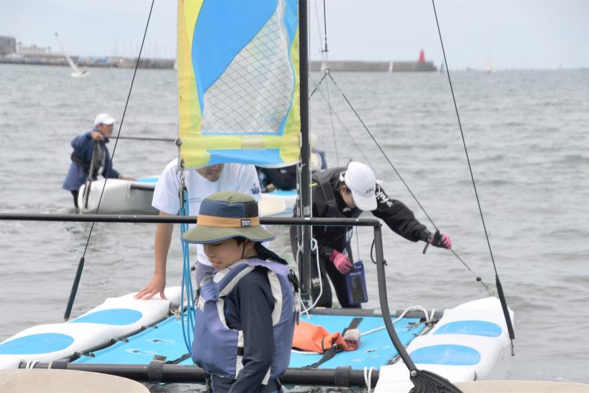 20250614ディンギーヨット（カタマラン）1