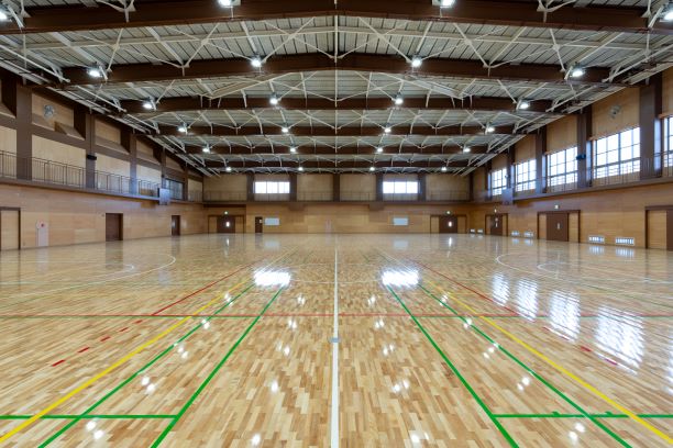 横浜緑ケ丘高校体育館　内装1