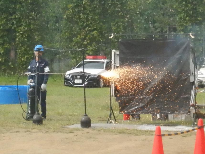 酸素の燃焼実験