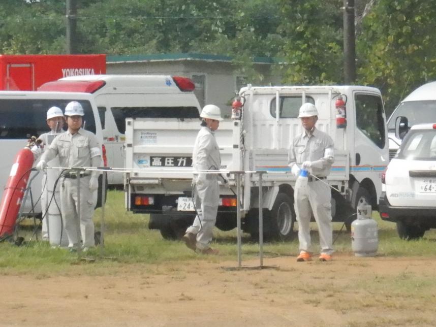 水素ガスの燃焼実験