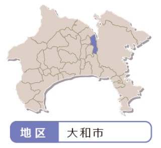 神奈川やまと古民具骨董市の位置