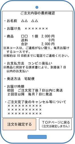 最終確認画面
