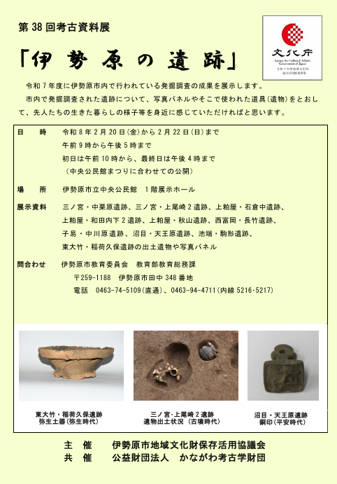 伊勢原市 R7考古資料展