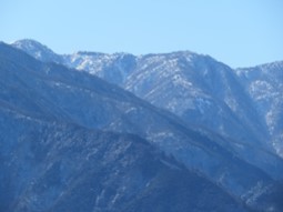 南山から見た白馬尾根方面