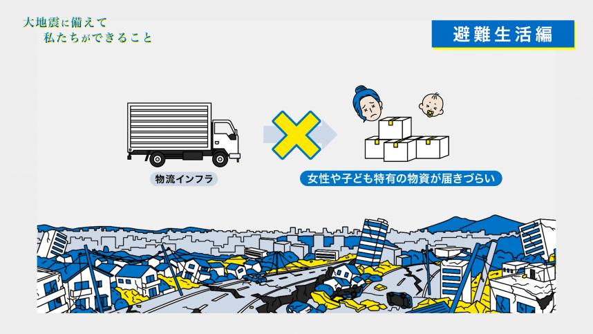 25.女性と子供が快適に過ごせる用品の備え