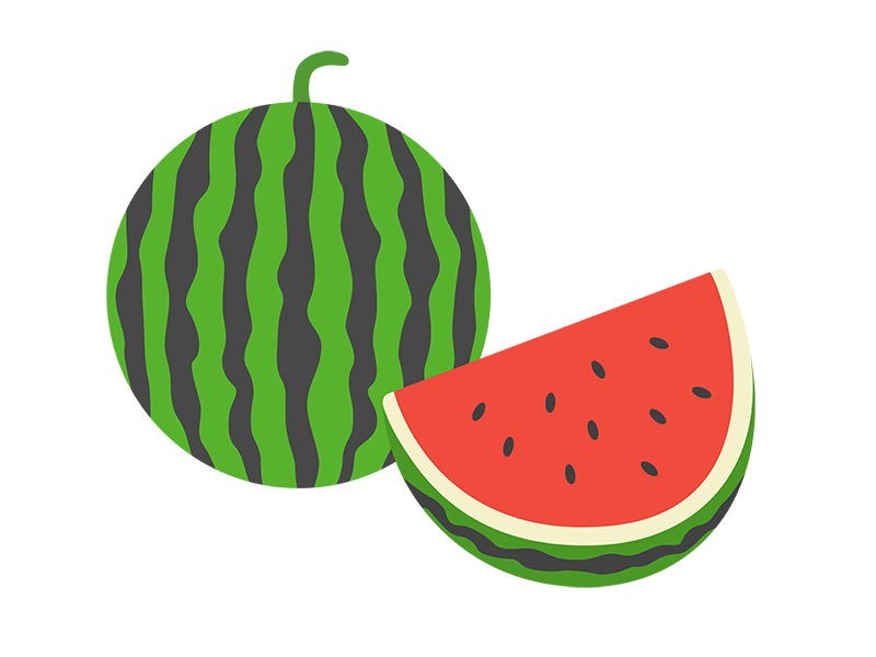 スイカイラスト