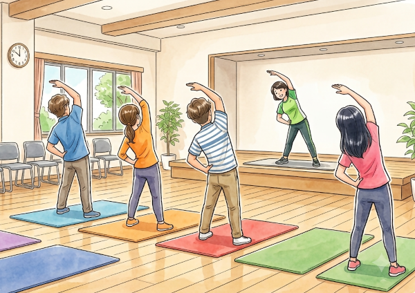 健康レクリエーションイラスト