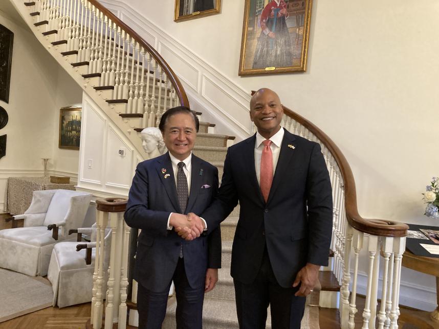 ウェス・ムーア州知事との面会
