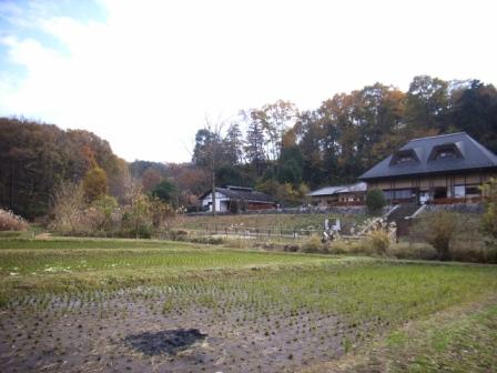 写真:座間谷戸山公園里山体験館前