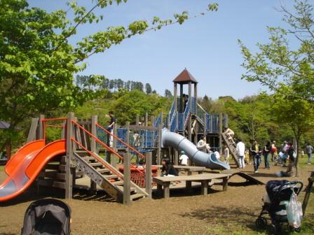 写真:秦野戸川公園の大型複合遊具