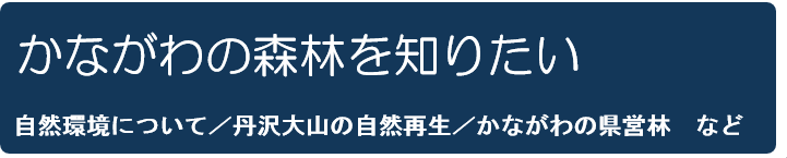 かながわの森林を知りたい