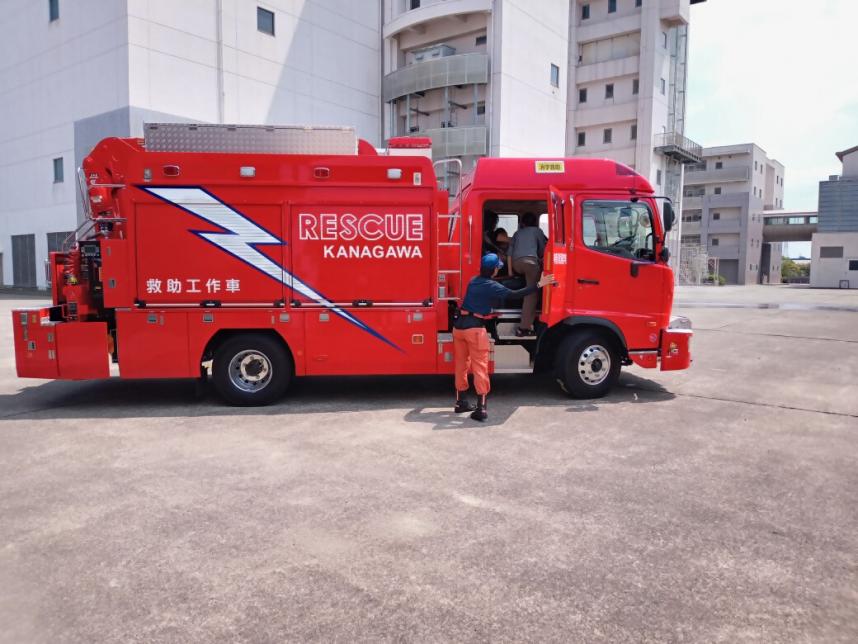 消防車試乗体験