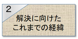 2解決に向けたこれまでの経緯