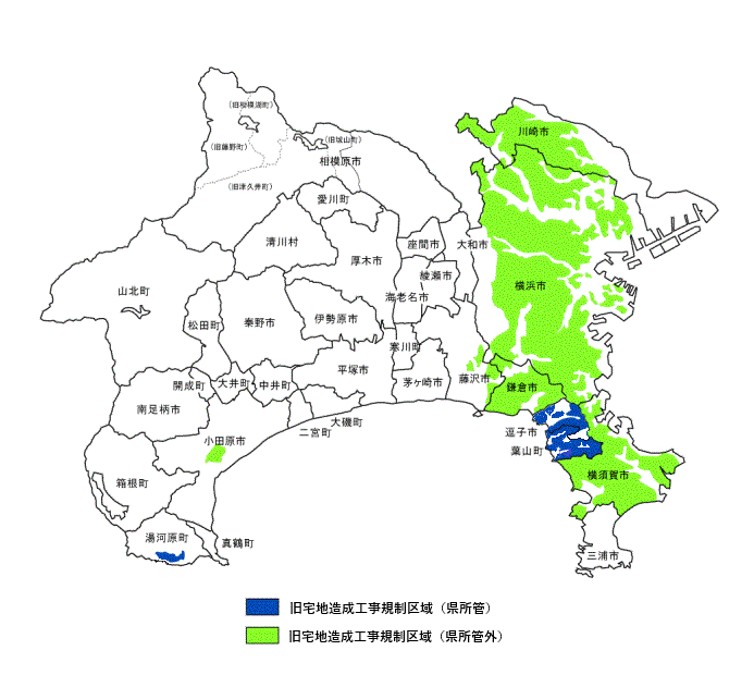 宅地造成工事規制区域図