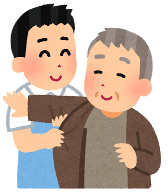 介護士の男性のイラスト