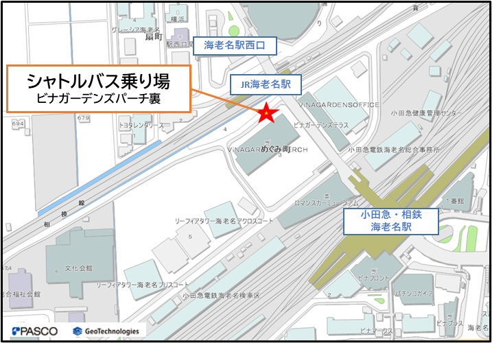 バス乗り場案内図