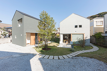 鎌倉材木座の住宅 建物全体