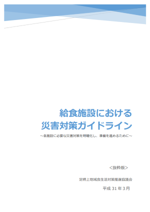 災害対策ガイドライン抜粋版