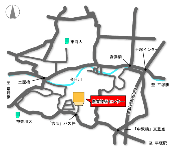 農業技術センター案内地図