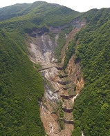 上空から見た早雲山