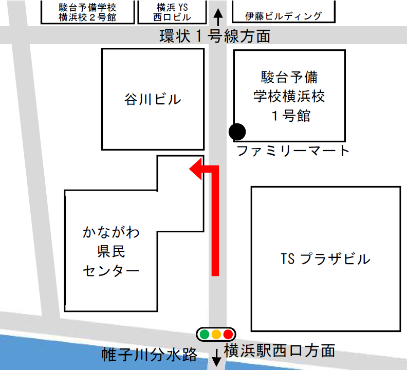 駐車場入口地図