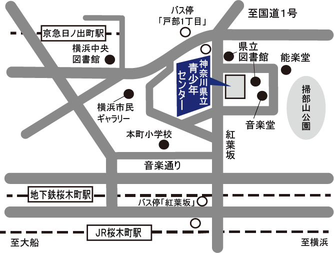 青少年センター地図