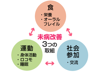 未病改善の柱の図