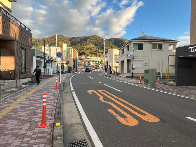 電線地中化後の写真