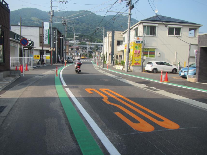 電線地中化前の写真